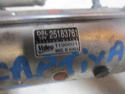View Auto part Starter Holden Captiva 2011