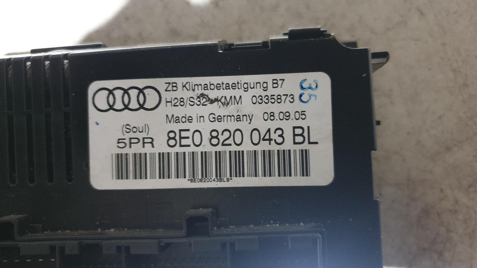 2006 Audi A4 Heater/Ac Controls View Auto part Heater/Ac Controls Audi A4 2006