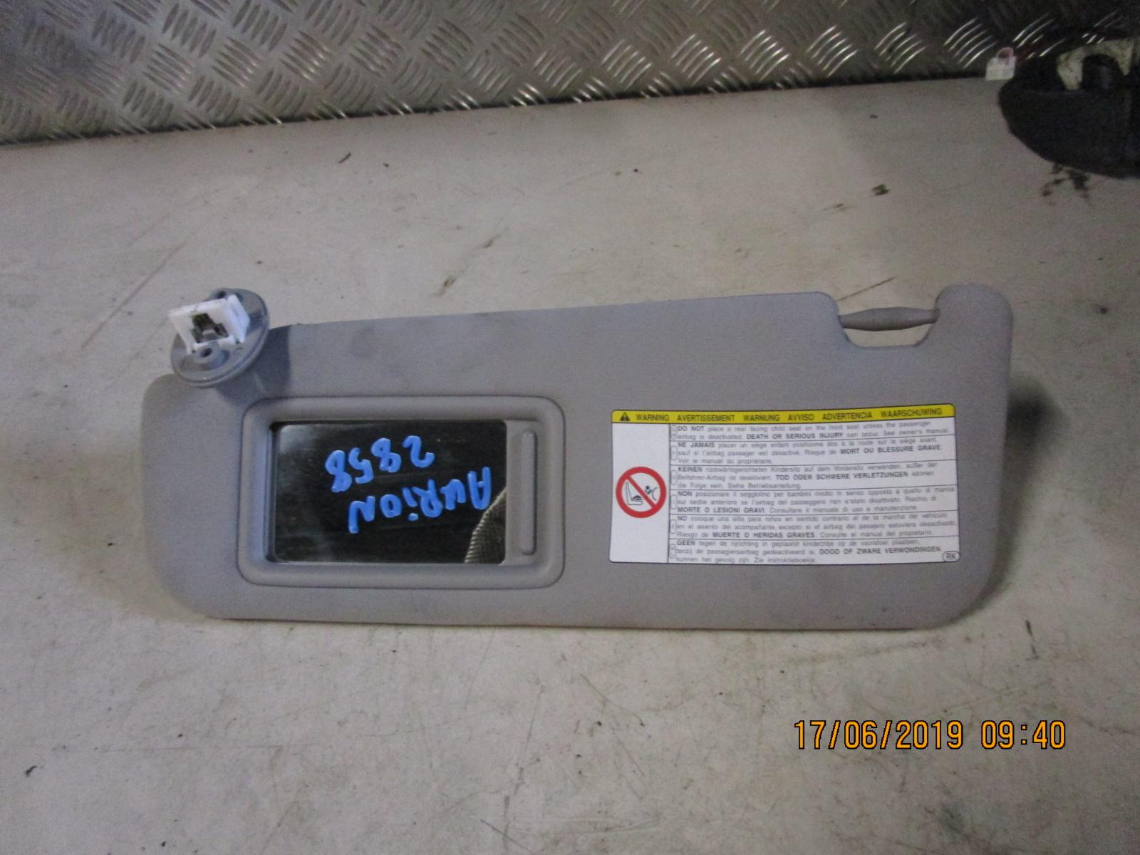 View Auto part Sunvisor Toyota Aurion 2012