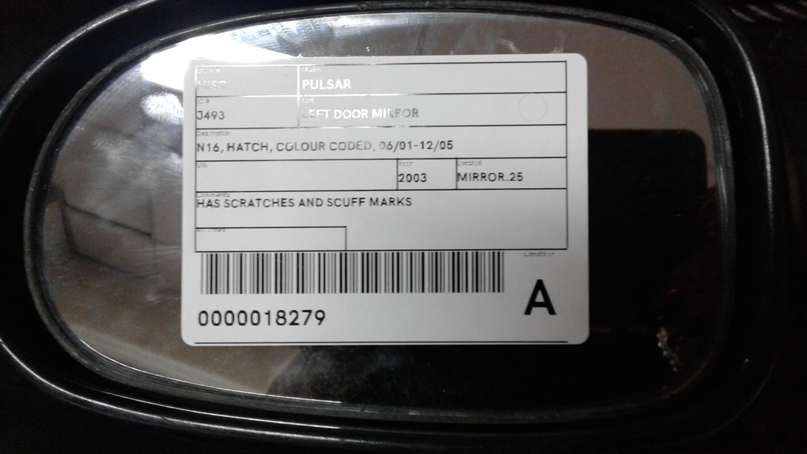 View Auto part Left Door Mirror Nissan Pulsar 2003