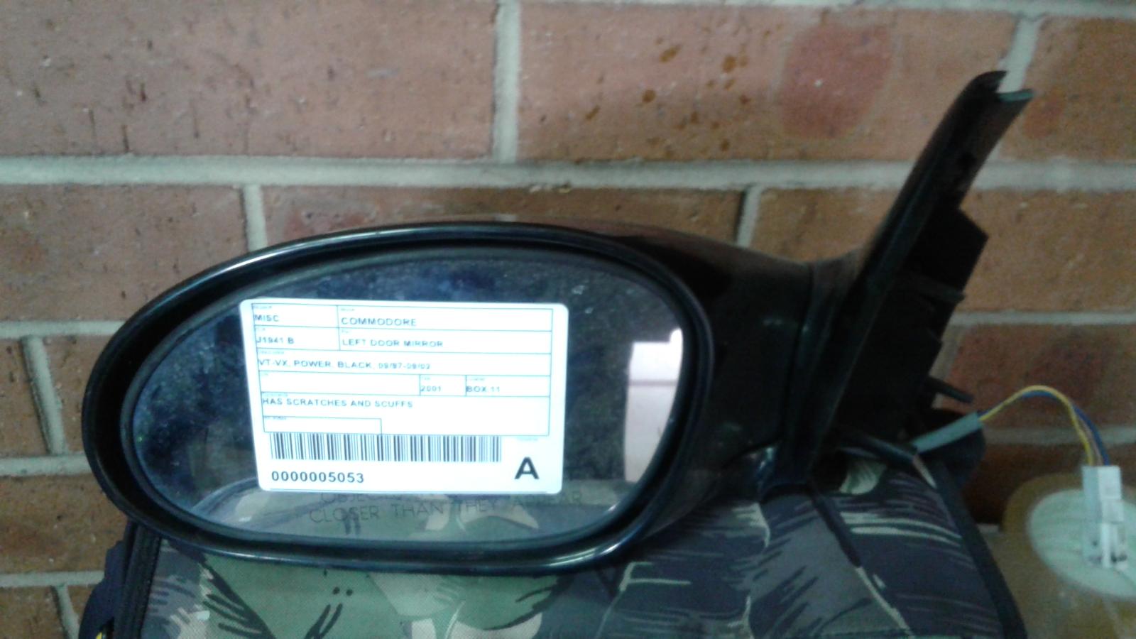 2001 Holden Commodore Left Door Mirror View Auto part Left Door Mirror Holden Commodore 2001