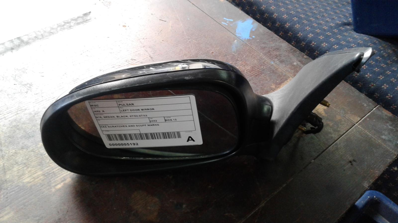 2002 Nissan Pulsar Left Door Mirror View Auto part Left Door Mirror Nissan Pulsar 2002