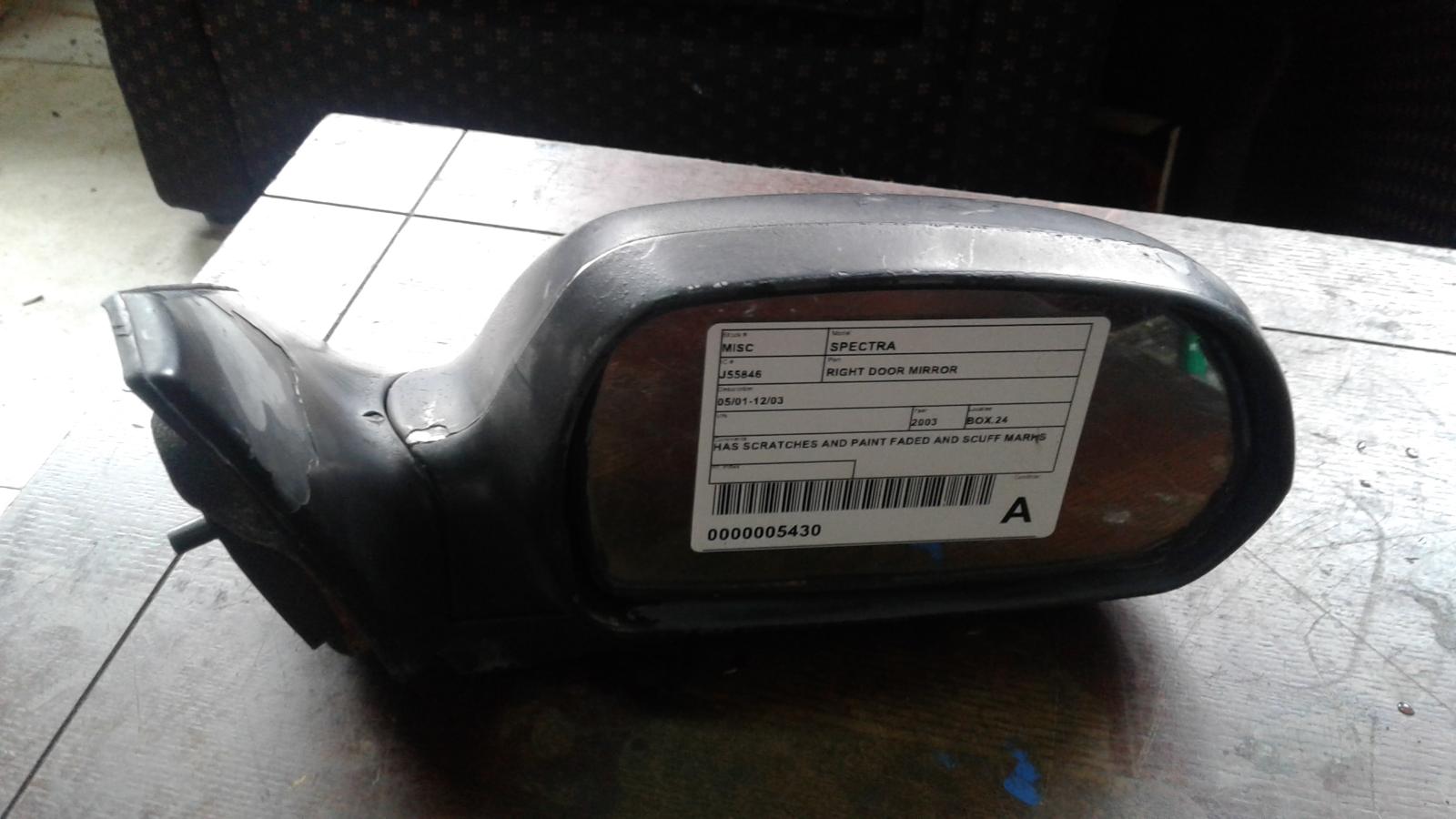2003 Kia Spectra Right Door Mirror View Auto part Right Door Mirror Kia Spectra 2003