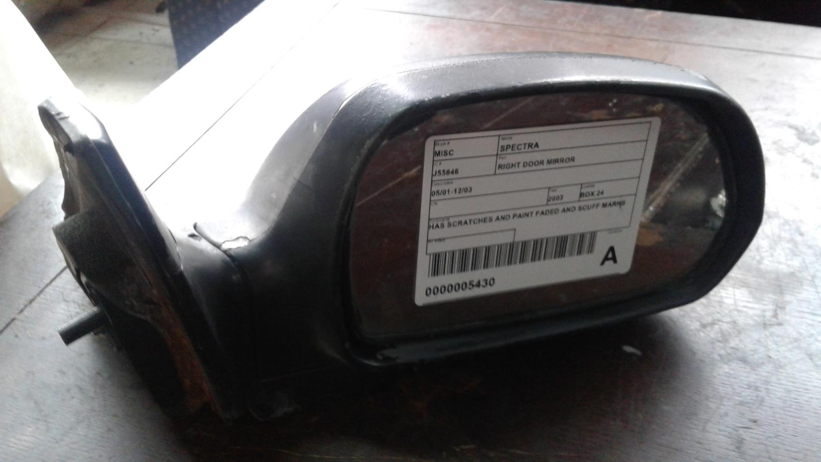 2003 Kia Spectra Right Door Mirror View Auto part Right Door Mirror Kia Spectra 2003