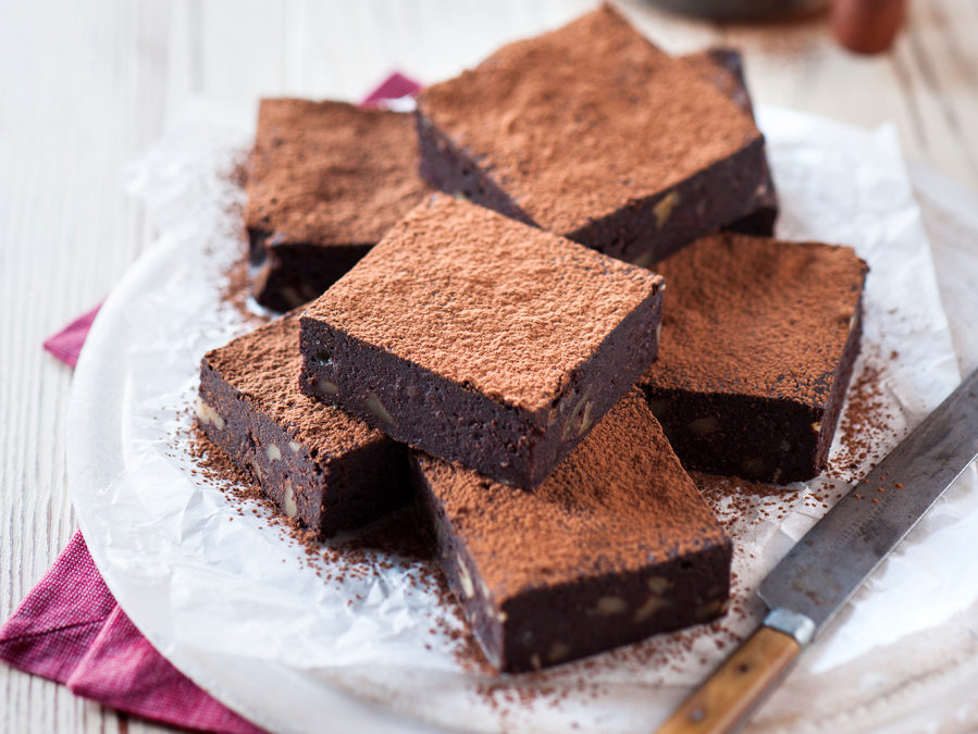 Chocolate, Beetroot & Walnut Brownies