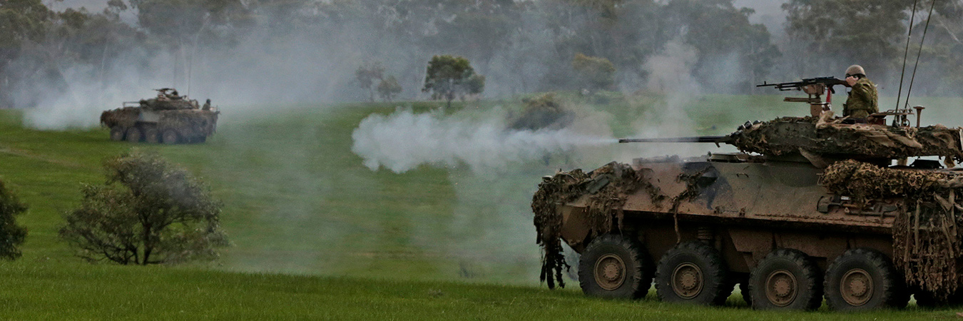 ASLAVs firing