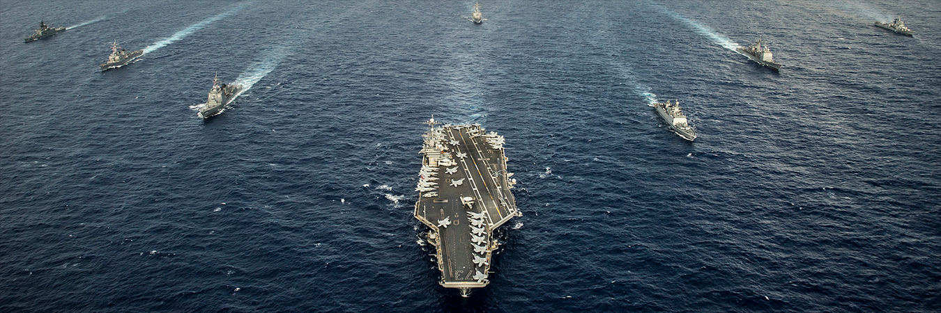 Exercise Malabar 2014. Image: Wikimedia.