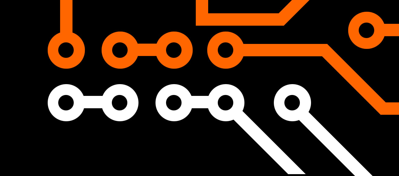 Stylized illustration of circuit board
