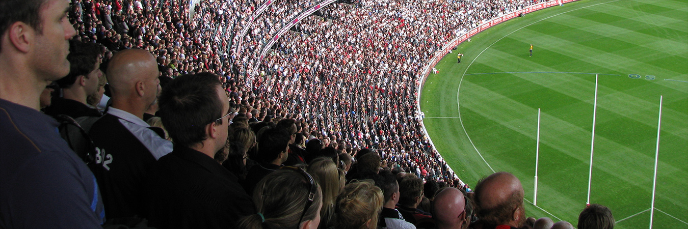 Crowd at AFL game