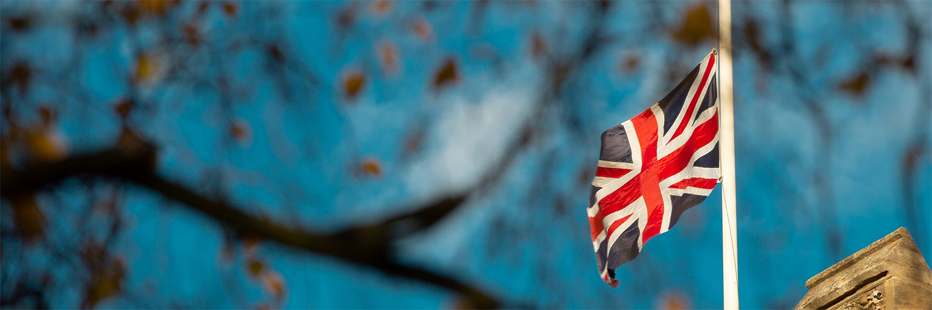 UK Flag half-mast