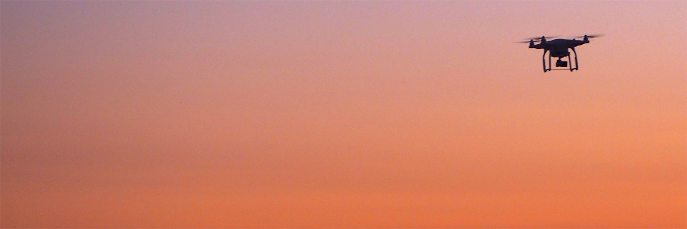 Drone at Sunset