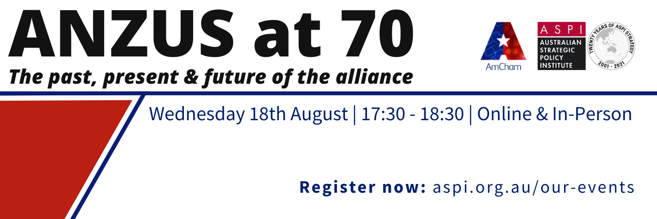 ANZUS at 70: the past, present and future of the alliance