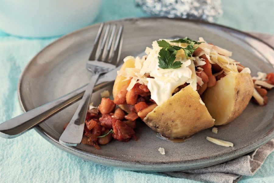 Jacket Potatoes With Baked Beans » Additive Free Lifestyle