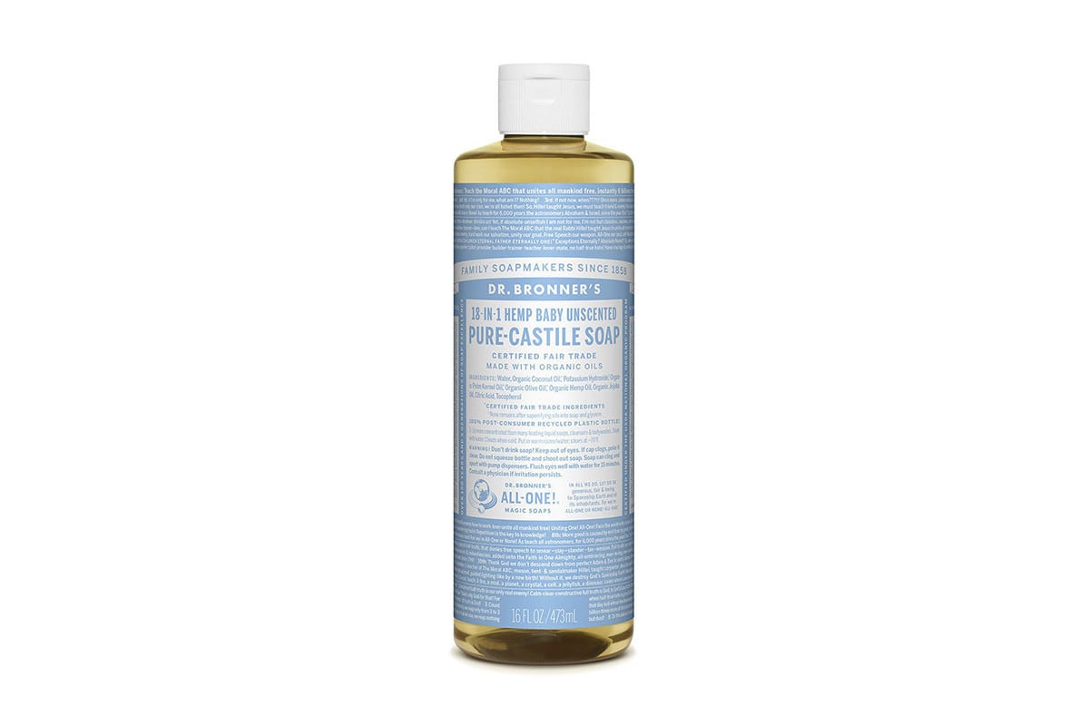 Dr Bronner's Unscented Pure Castile Soap 473ml » Additive Free Lifestyle