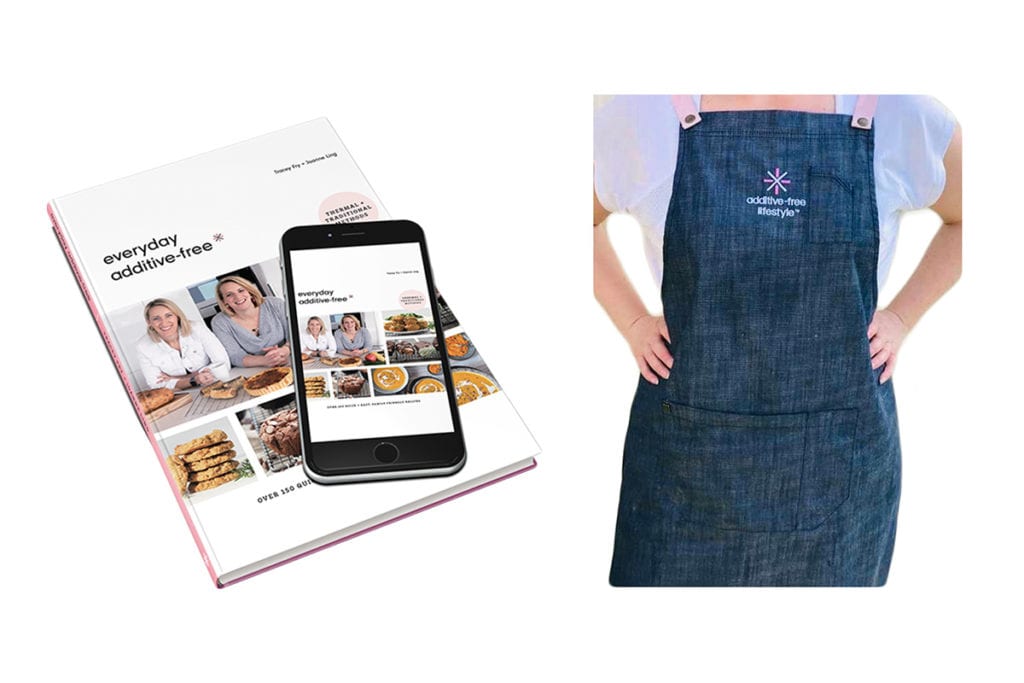 Book bundle and apron
