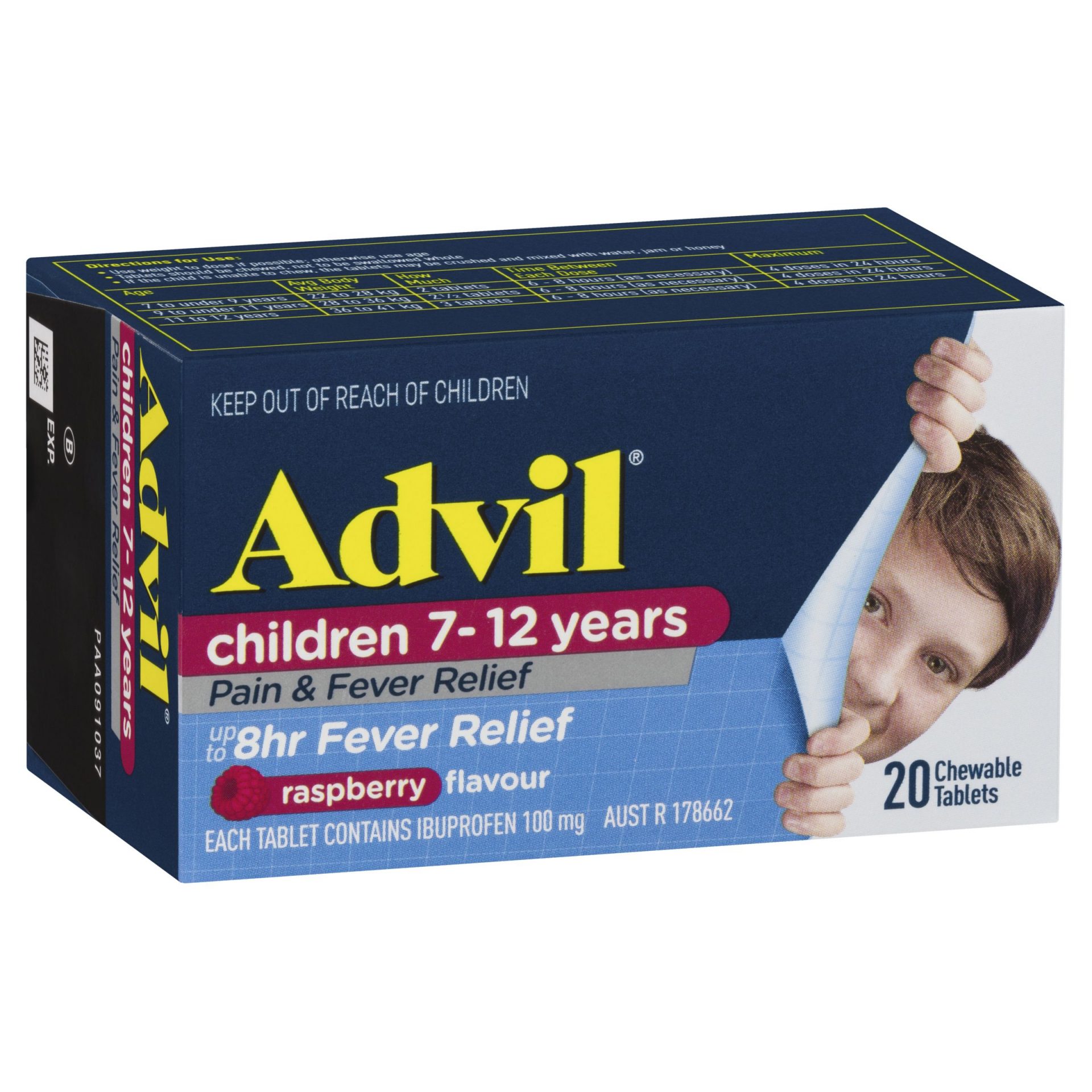 ADVIL PAIN & FEVER RELIEF CHILDREN 712 YEARS Adore Pharmacy
