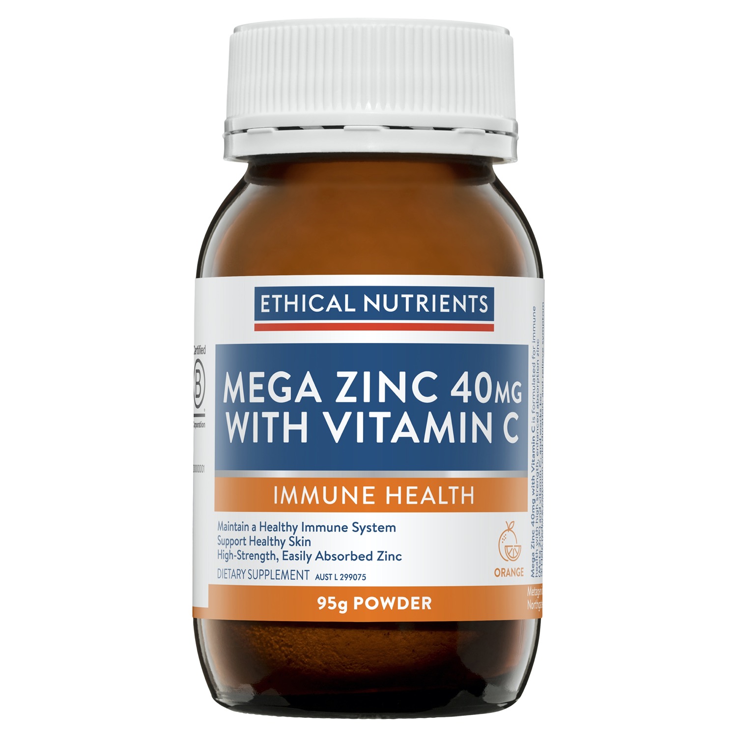 Ethical Nutrients Mega Zinc 40mg with Vitamin C Adore Pharmacy