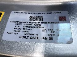 View Auto part Abs Sensor Toyota Aurion 2008