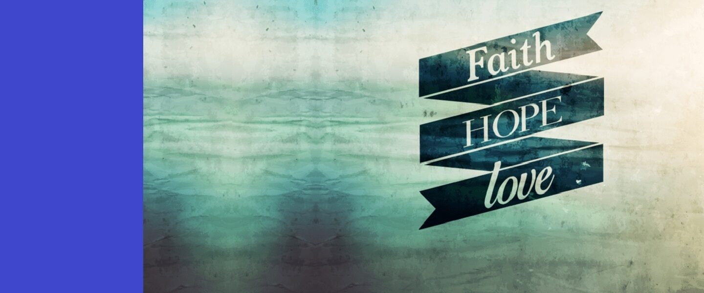 Faith hope love banner