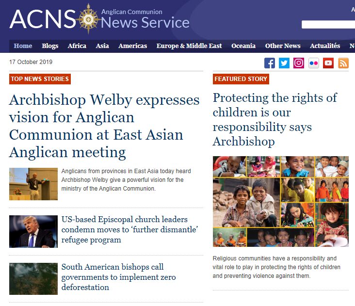 Anglican news