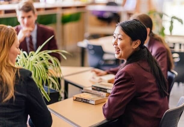 St Marks Anglican School senior students talking