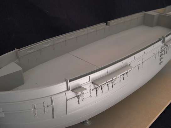 Close-up of exterior and bulwarks detail