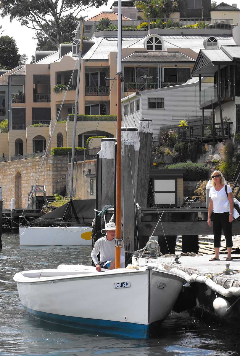 Sydney Harbour identity Gary Ferris and the lovely Louisa