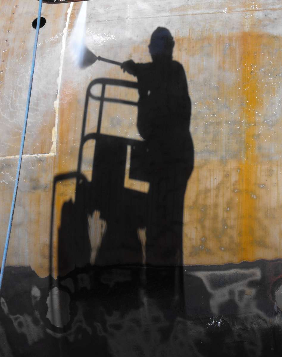 A quick spray down before painting