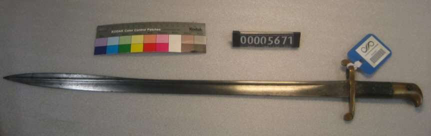 Bayonet for Lancaster (Sappers & Miners) Carbine, ANMM 00005671.