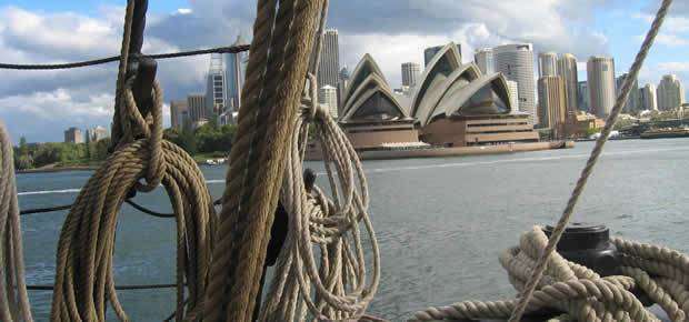 Sydney Harbour aboard HMB Endeavour