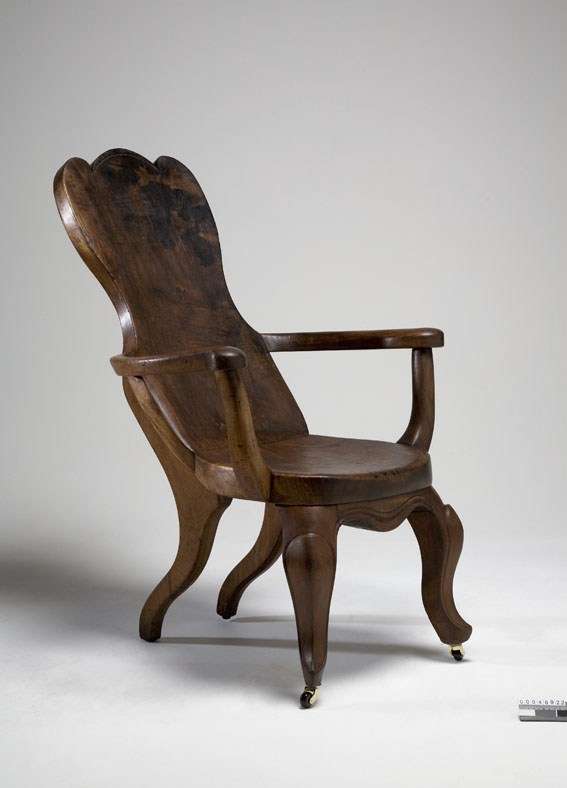 Chair made from timber from the DUNBAR wreckage, ANMM Collection Chair made from timber from the DUNBAR wreckage, ANMM Collection