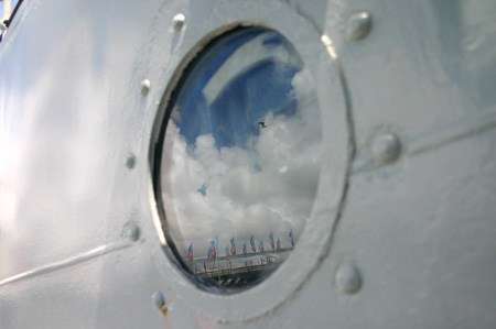 Close up photo of ship portal