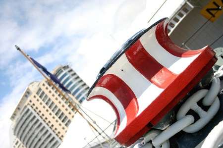 Close up photo of HMAS Vampire