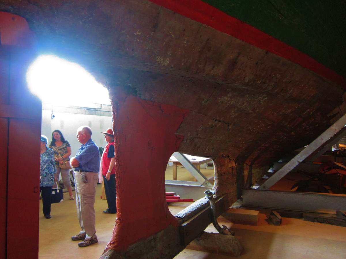Lady Denman Ferry- view from below