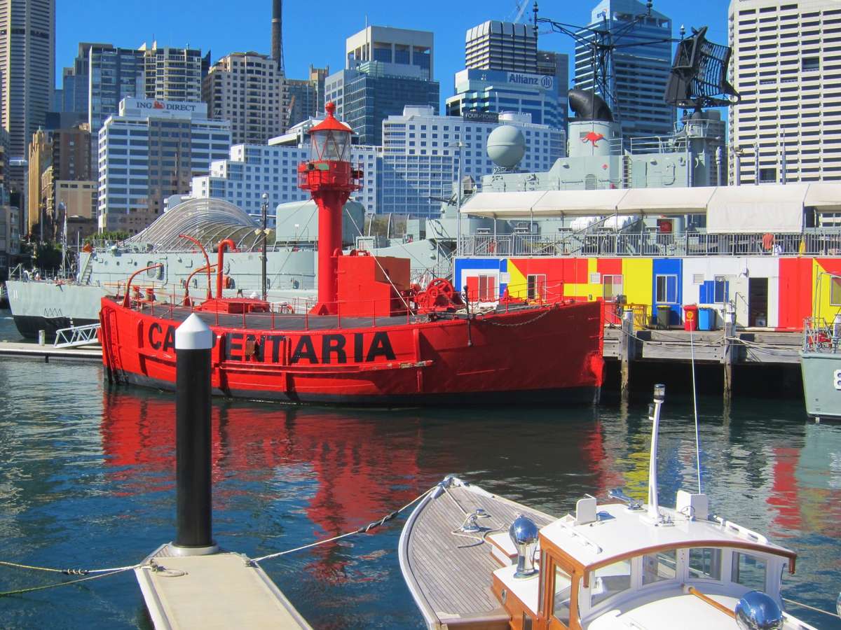 Lightship Carpentaria on the wharf