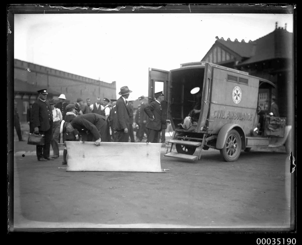 GREYCLIFFE DISASTER Photograph of Ambulance