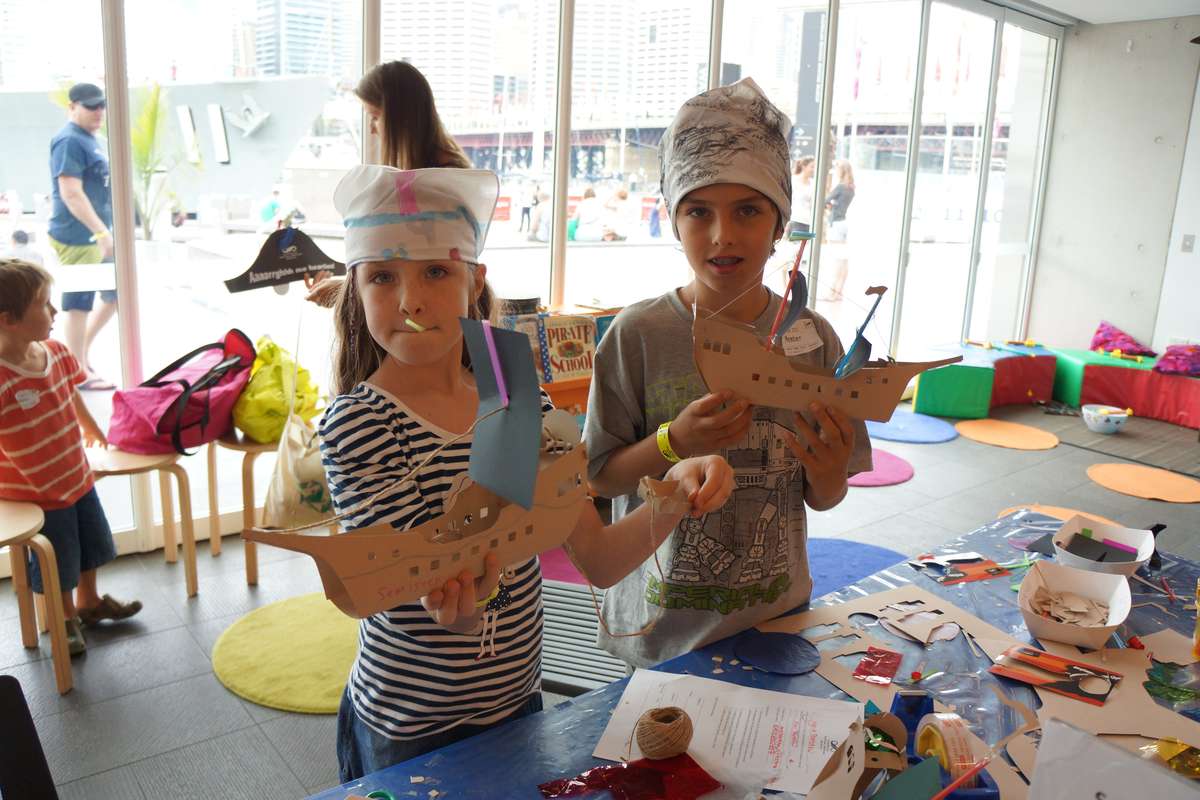 Making Pirate Ships in Kids Deck