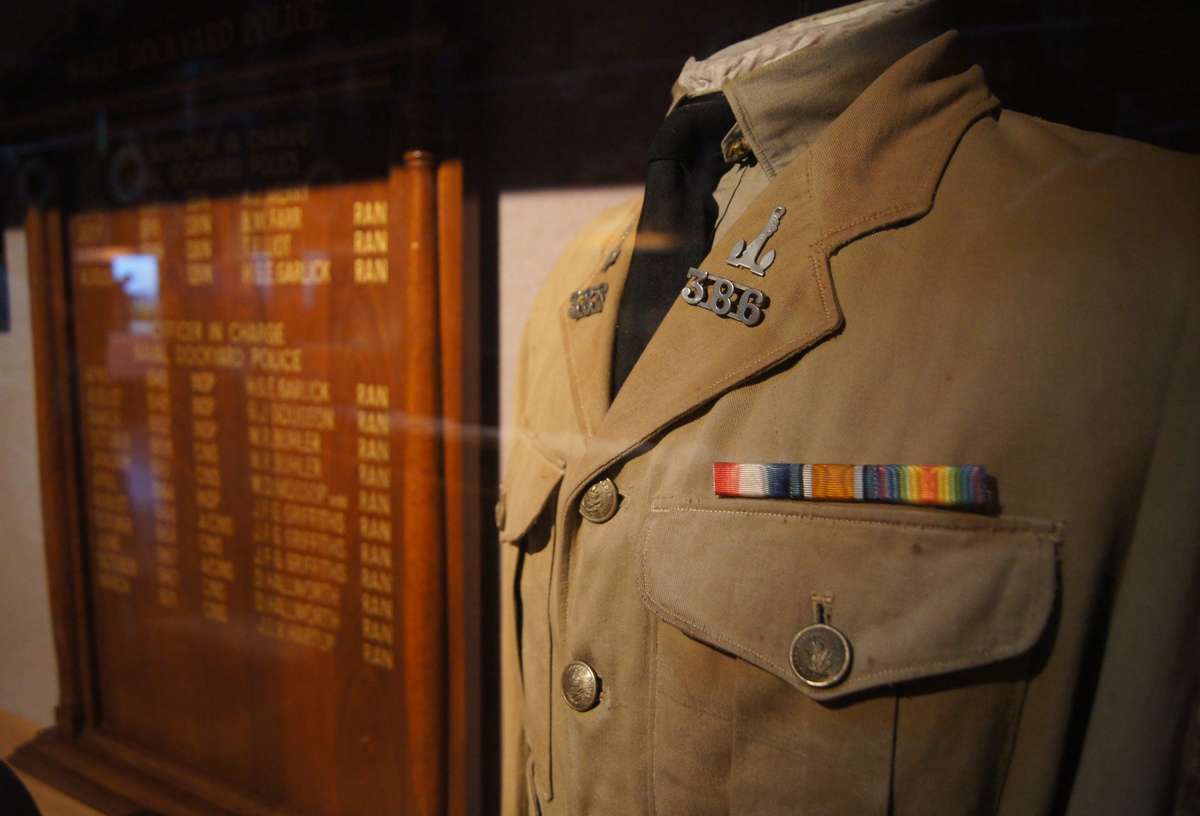 Naval Dockyard Police display at the Boatshed, RAN Heritage Centre, Garden Island Naval Heritage Collection Photographer Nicole Cama, ANMM