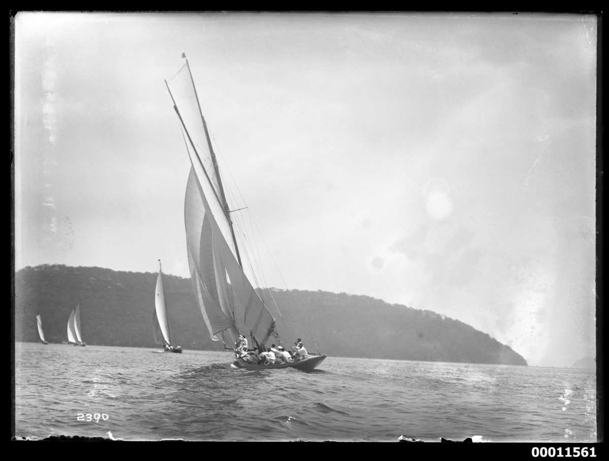 Rawhiti under sail, probably at the Pittwater Regatta c 1925 Photographer: William J Hall ANMM Collection