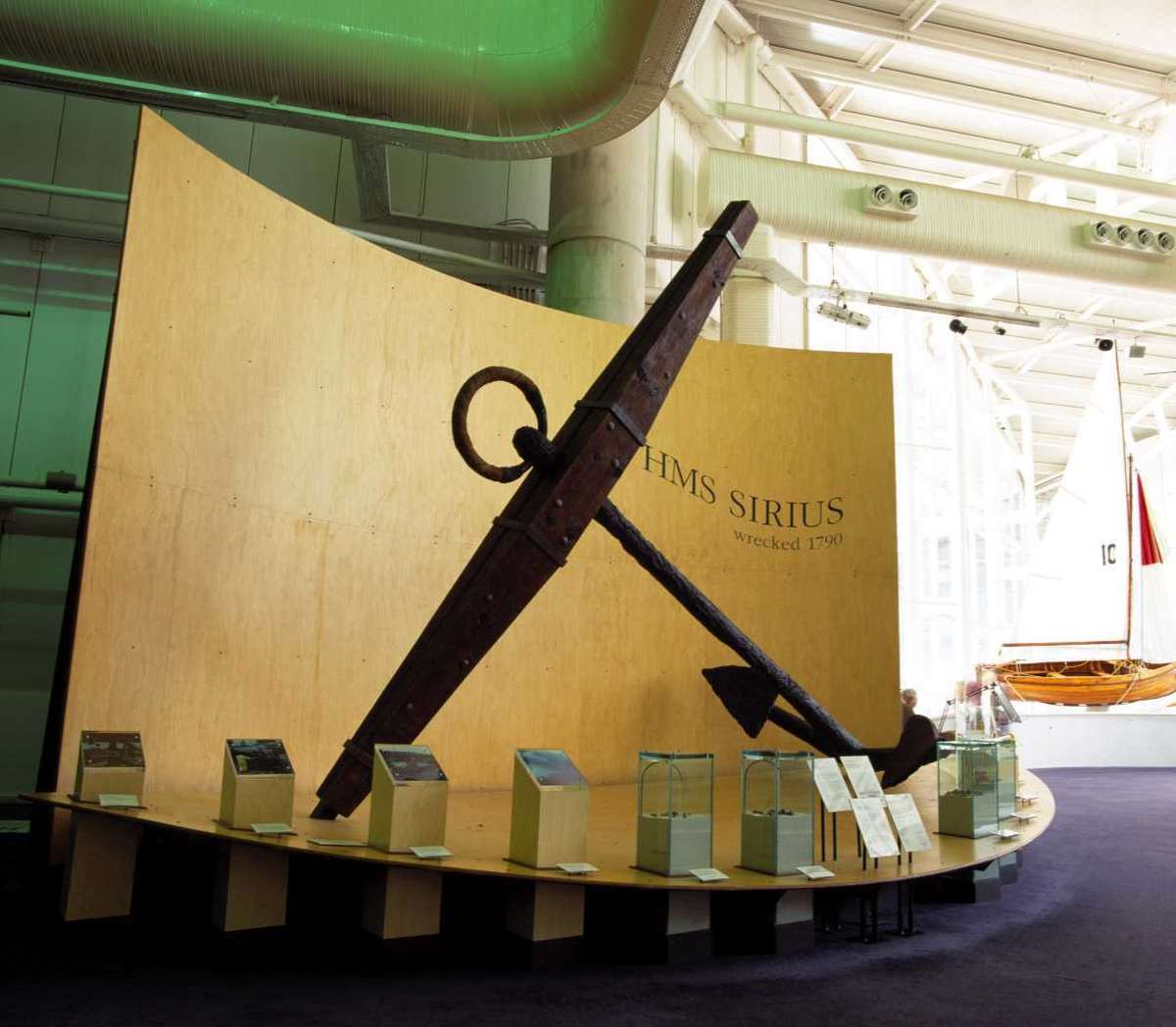 One of the anchors from the wreck of HMS Sirius, kindly lent to us by Norfolk Island Museum.  HMS Sirius was the flagship of the First Fleet, wrecked off the coast of Norfolk island in 1790.