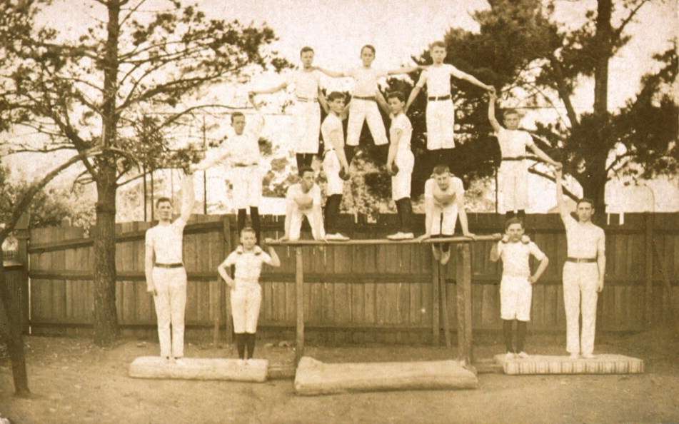 Photographic postcard depicting HMAS TINGIRA Cadets, Ascot Vale. c 1912 ANMM Collection 00001594