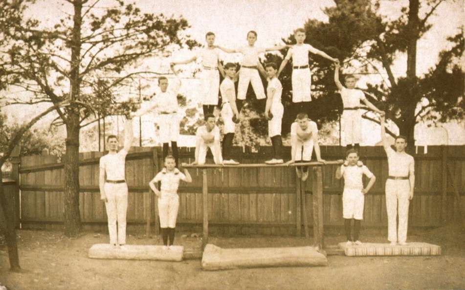 Photographic postcard depicting HMAS TINGIRA Cadets, Ascot Vale. c 1912 ANMM Collection 00001594 