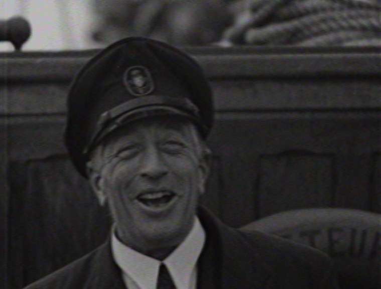 Count von Luckner Cinesound newsreel during his time in Sydney. Screen capture reproduced courtesy of National Film and Sound Archive of Australia
