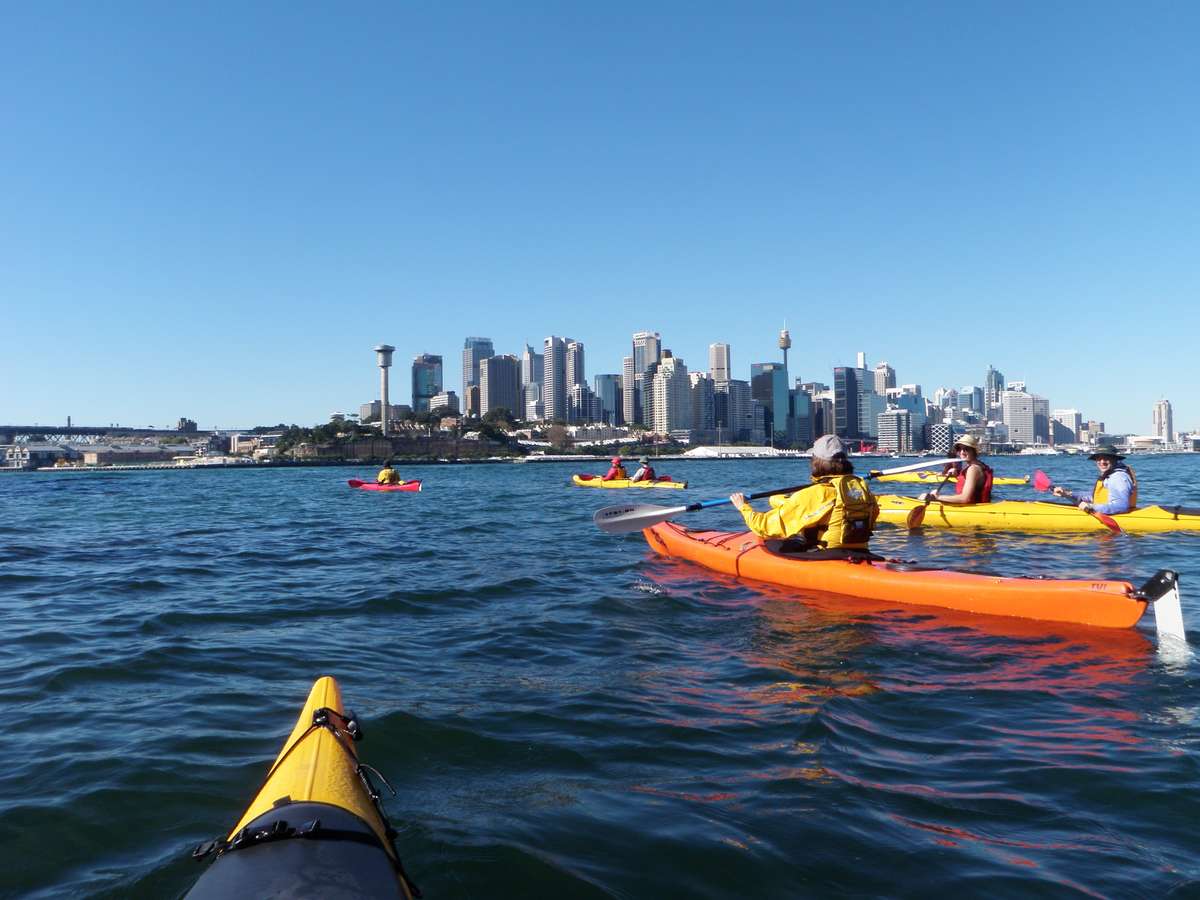 On the way to the island.