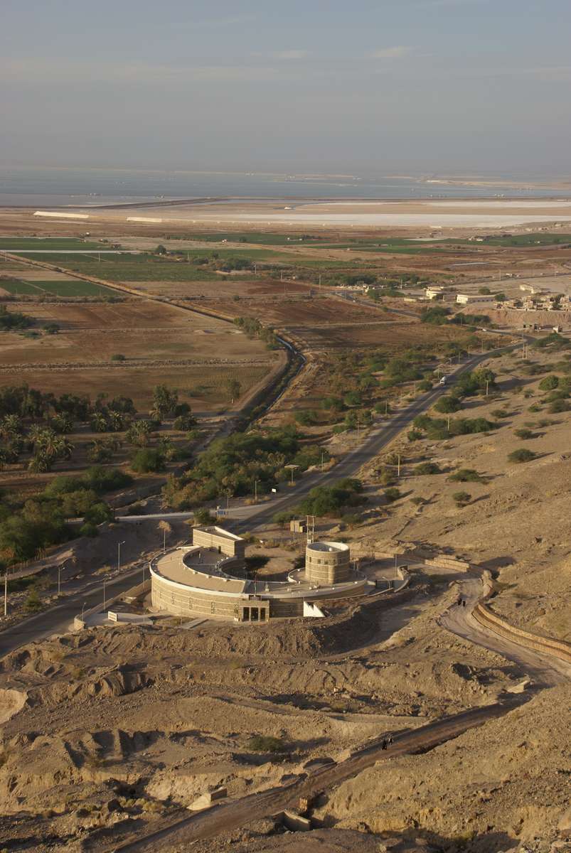 The Museum at the Lowest Place on Earth with the Dead Sea visible in the background. Photo: Peter Edwell 2013