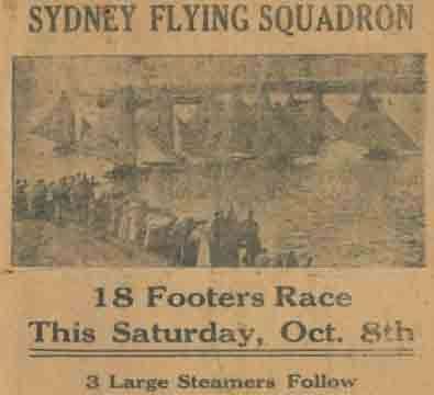 Front page of Sydney Flying Squadron program