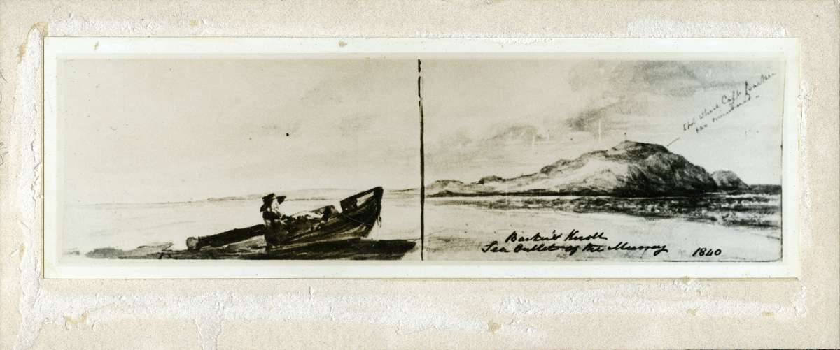 Barkers Knoll, sea outlet of the Murray 1840. ANMM Collection