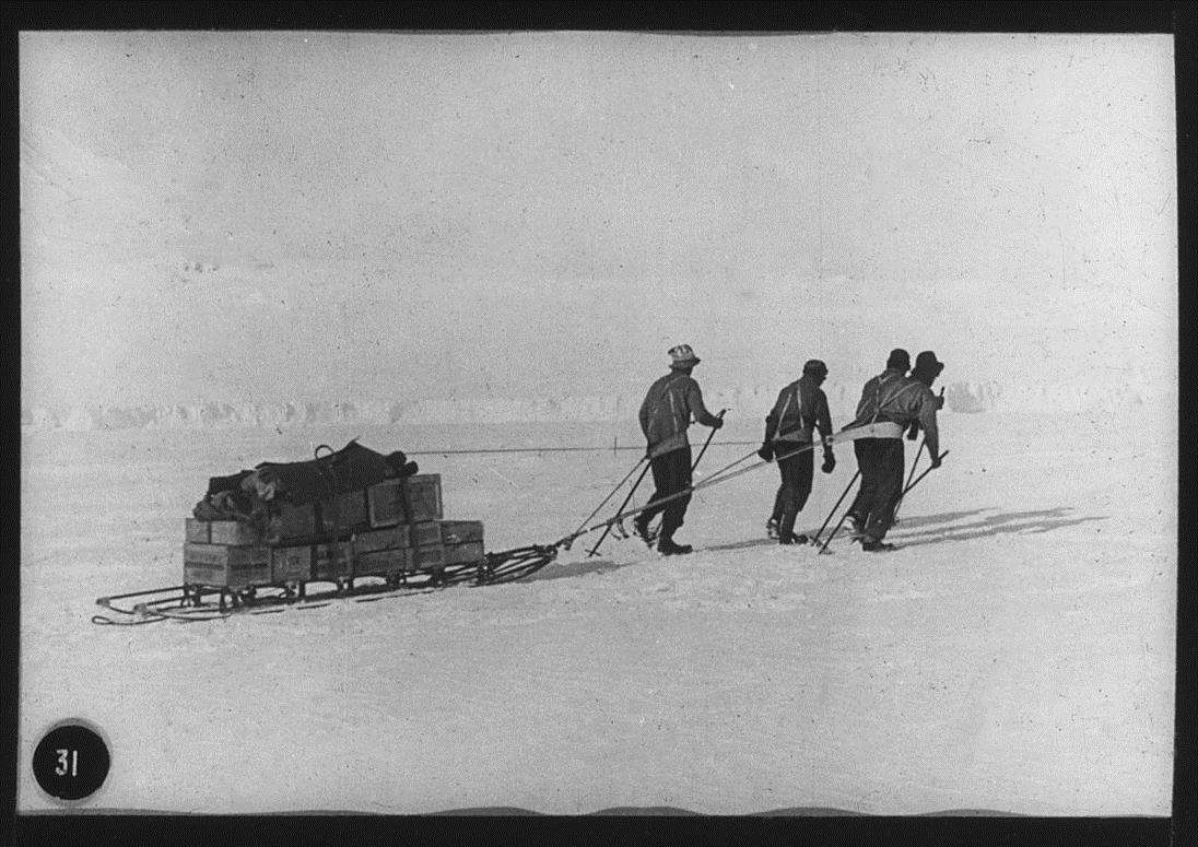 Sledging Party Antarctic British Expedition 1910-13