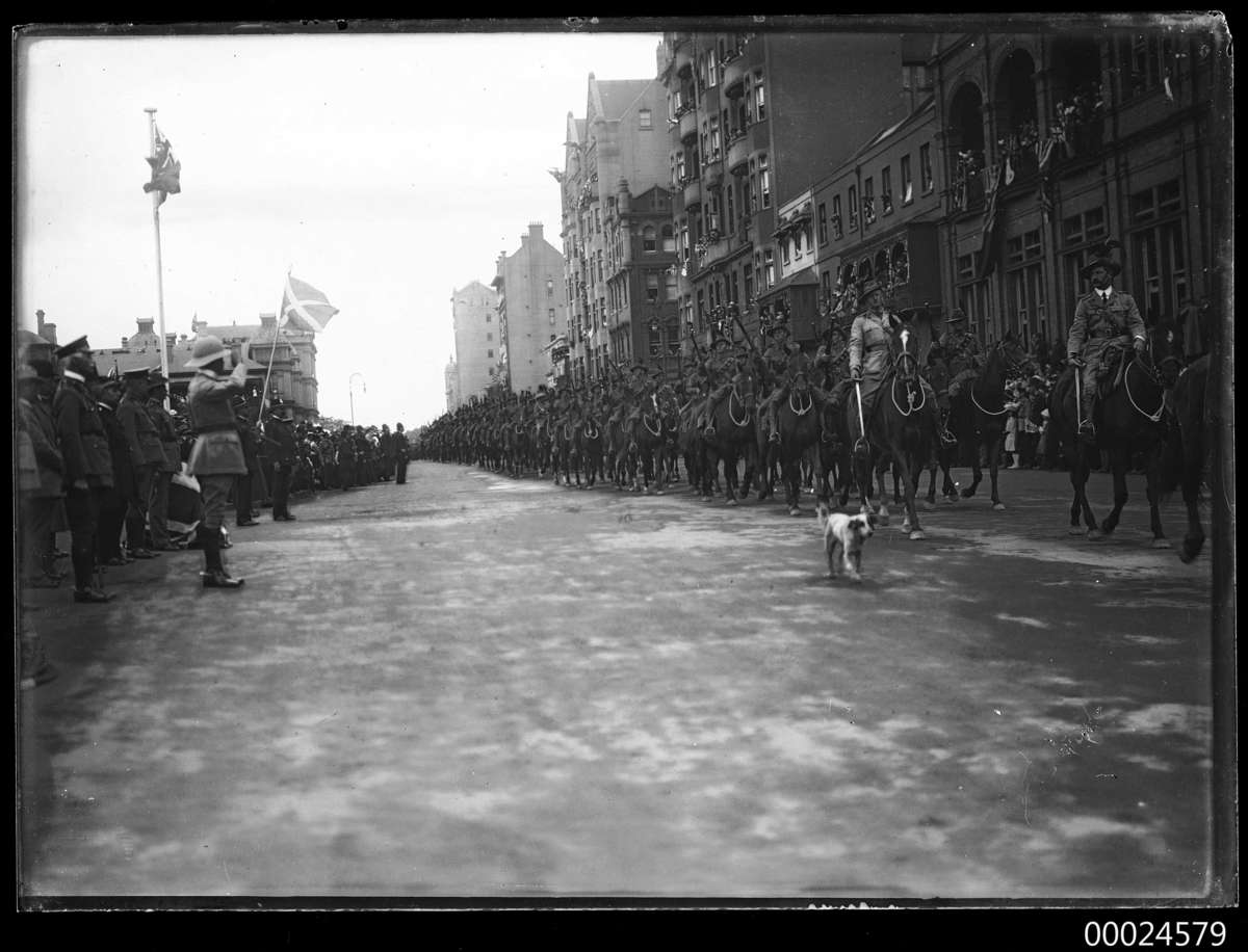 Australian Light Horse saluting the Governor-General