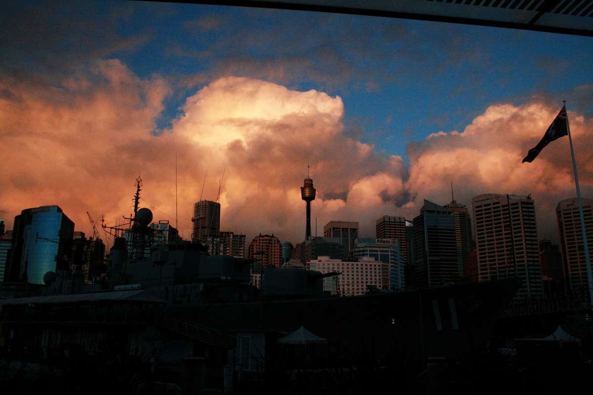 The Clouds Rolled in on Friday Night....